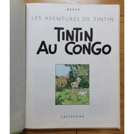 Hergé: Les Aventures de Tintin 2.: Tintin au Congo