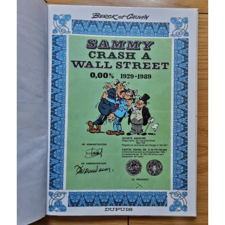 Bercket Cauvin: Sammy Crash A Wall Street