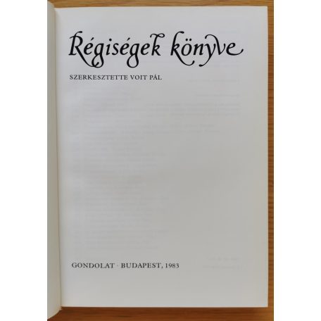 Batári Ferenc: Régiségek könyve 