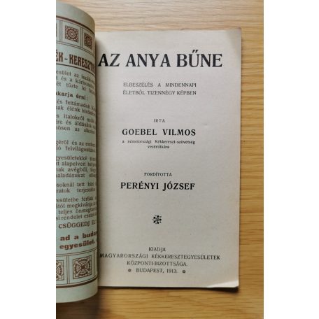 Goebel Vilmos: Az anya bűne 