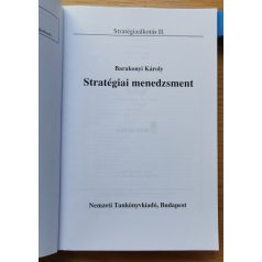 Barakonyi Károly: Stratégiai menedzsment 