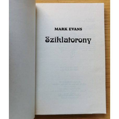 Mark Evans: Sziklatorony