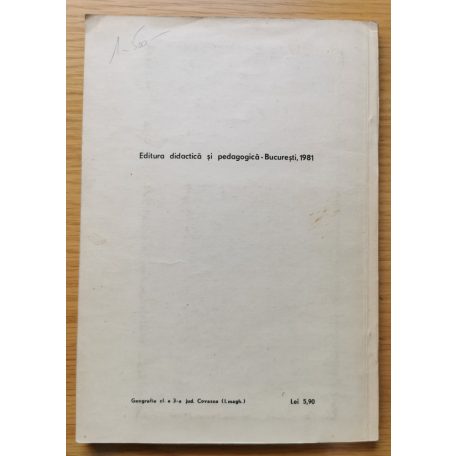 Földrajz tankönyv a III. osztály számára [Román/ Ceaușescu] 