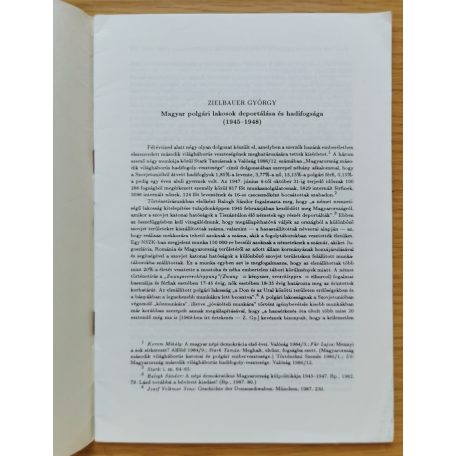 Zielbauer György: Magyar polgári lakosok deportálása és hadifogsága ( Dedikált! )