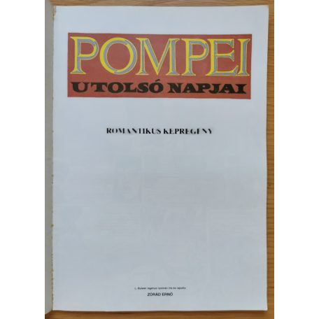 Zórád Ernő: Pompei utolsó napjai