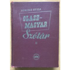 Herczeg Gyula, Dr.: Olasz-magyar szótár I-II. 