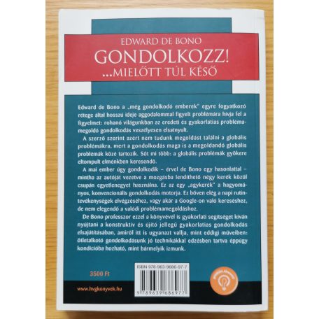 Edward de Bono: Gondolkozz! ...mielőtt túl késő