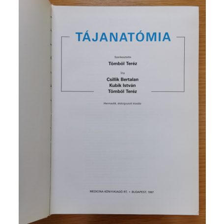 Tömböl Teréz (szerk.): Tájanatómia 