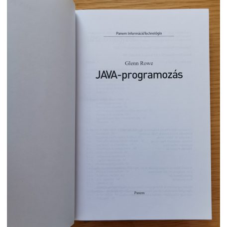 Glenn Rowe: JAVA-programozás