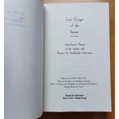 Lost Crops of the Incas