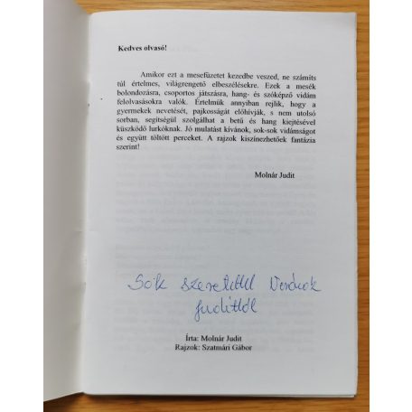Molnár Judit: Bolondos mesék (Dedikált!)