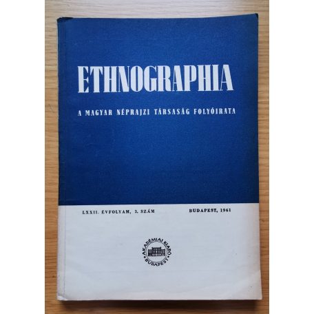 K. Kovács László (szerk.): Ethnographia 1961/1,3,4 számok