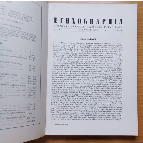 Péter László: Ethnographia 1965/1.