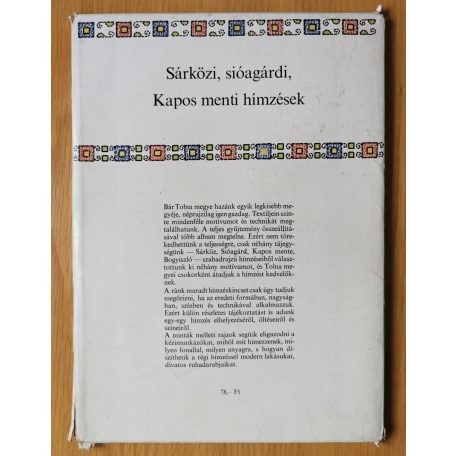 Németh Pálné: Sárközi, sióagárdi, Kapos menti hímzések