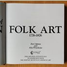 Lipman: The Flowering of American Folk Art 1776-1876 