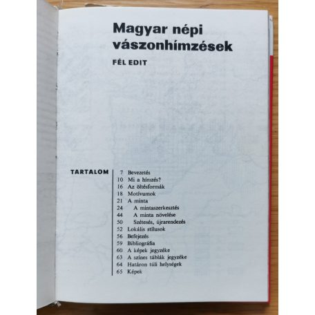 Fél Edit: Magyar népi vászonhímzések