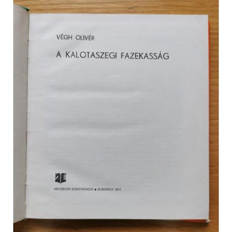 Végh Olivér: A kalotaszegi fazekasság