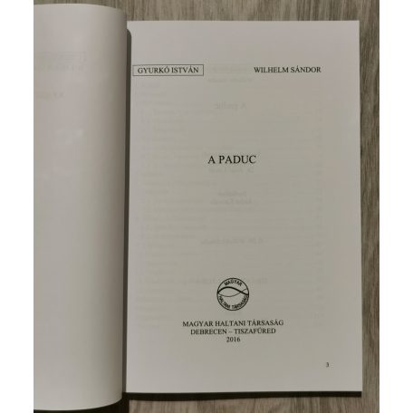Gyurkó István - Wilhelm Sándor: A paduc 