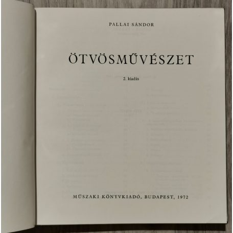  Pallai Sándor: Ötvösművészet