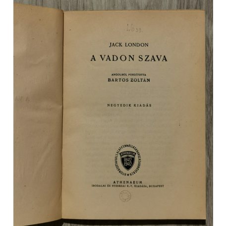 Jack London: A vadon szava