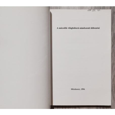 A második világháború mindszenti áldozatai