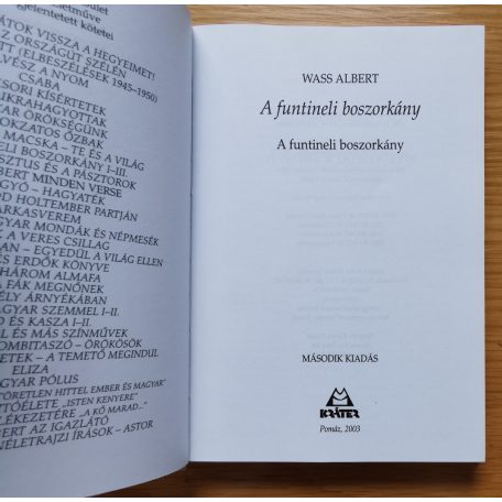 Wass Albert: A funtineli boszorkány I-III. (Teljes)