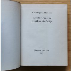 Christopher Marlowe: Doktor Faustus tragikus históriája