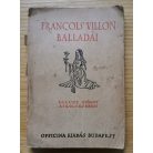 Francois Villon balladái Faludy György átköltésében