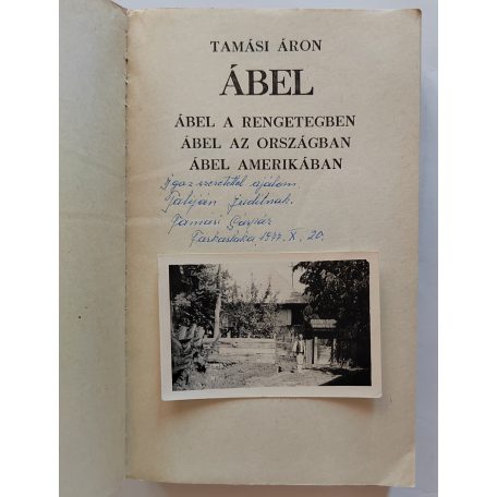 Tamási Áron: Ábel  (Tamási Gáspár által dedikált!) 