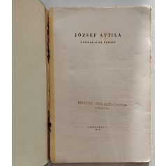 József Attila forradalmi versei (Első kiadás!)