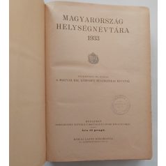 Magyarország helységnévtára 1933.