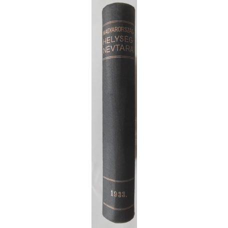 Magyarország helységnévtára 1933.