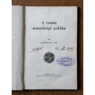Sebestyén Ede: A román nemzetiségi politika