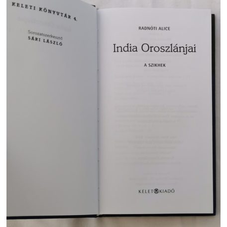 Radnóti Alice: India ​oroszlánjai - A szikhek