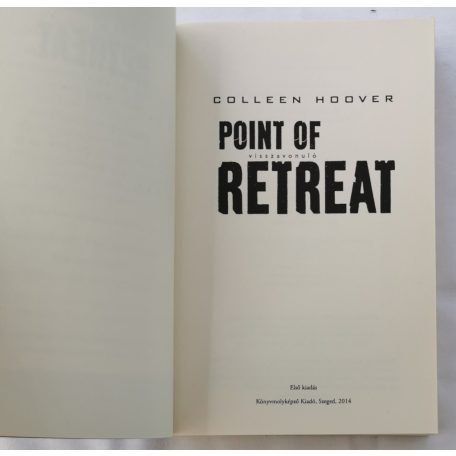 Colleen Hoover: Point of Retreat – Visszavonuló 