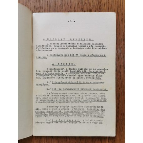 Vidovich Antal: Vasúti géptan I-II. (Kézirat)