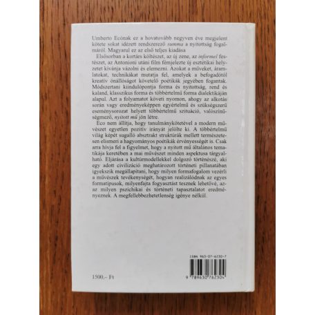 Umberto Eco: A nyitott mű - Válogatott tanulmányok