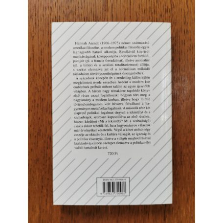 Hannah Arendt: Múlt és jövő között - Nyolc gyakorlat a politikai gondolkodás terén