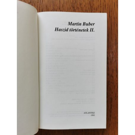 Martin Buber: Haszid történetek I-II.