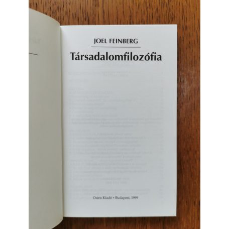 Joel Feinberg: Társadalomfilozófia