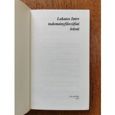   Miklós Tamás (szerk.): Lakatos Imre tudományfilozófiai írásai