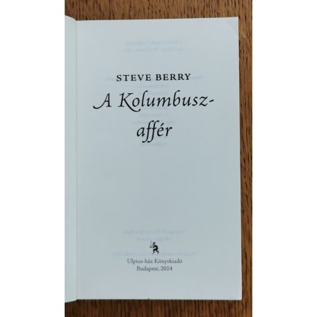 Steve Berry: A Kolumbusz-affér