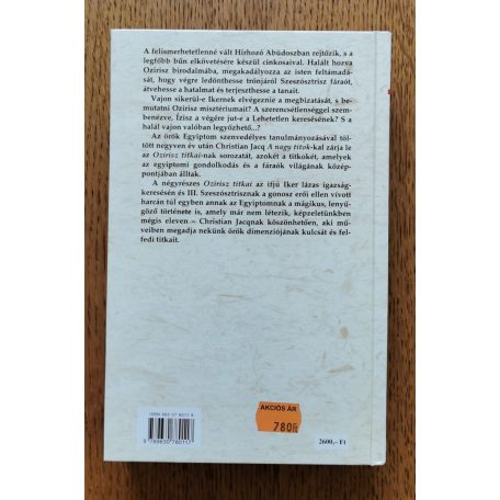 Christian Jacq: Ozirisz titkai I-IV. (Az élet fája; A gonosz szövetsége; A tűz útja; A nagy titok)