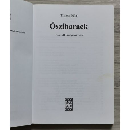 Timon Béla: Őszibarack