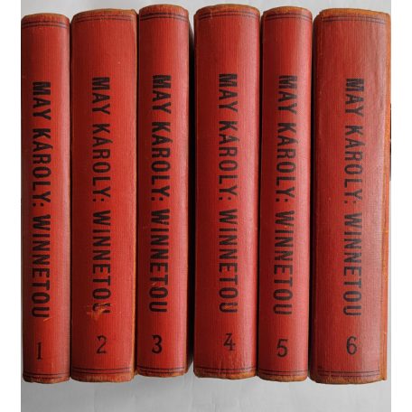 May Károly [May, Karl] : Winnetou 1–6. köt. Teljes kiadás három kötetben. Ford. Kosáryné Réz Lola. Fáy Dezső rajzaival. [Hat kötetbe kötve.]