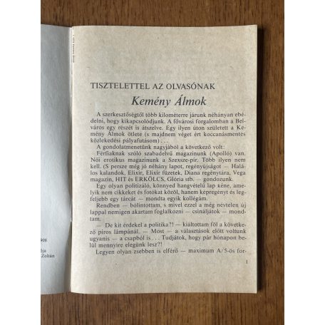 Szenthe Pál - Keresh Via (szerk.): Kemény álmok 1-3.