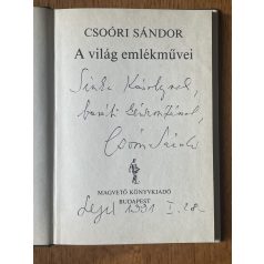 Csoóri Sándor: A világ emlékművei (dedikált!)