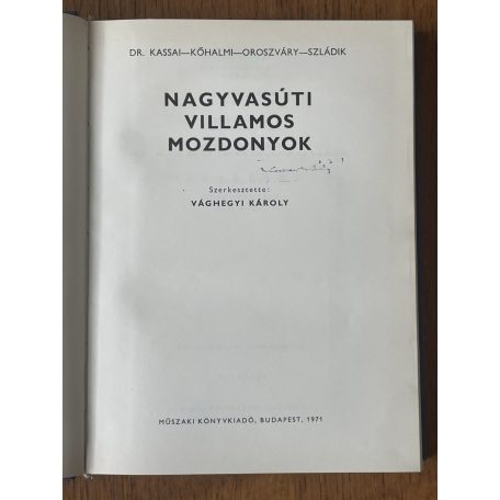 Vághegyi Károly (szerk.): Nagyvasúti villamos mozdonyok