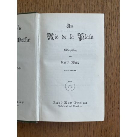  Karl May: Am Rio de la Plata (gótbetűs)