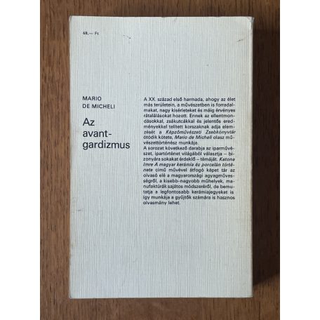 Mario de Micheli: Az avantgardizmus